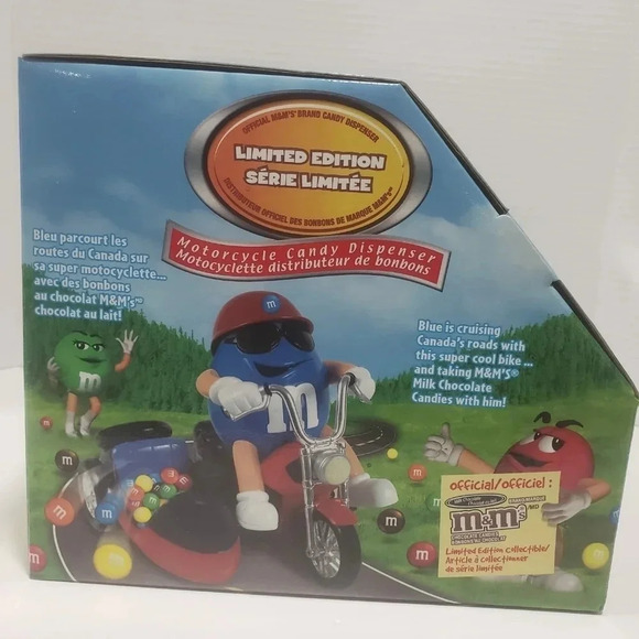 M&Ms Red/White/Blue Motorcycle Candy  Dispenser Limited Edition. - Picture 4 of 8